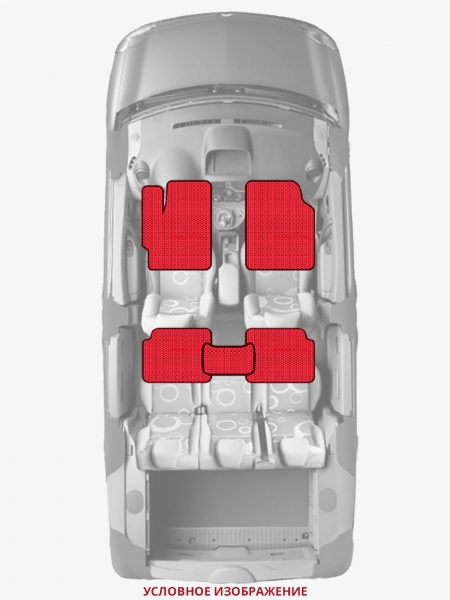 ЭВА коврики «Queen Lux» стандарт для Volkswagen CrossGolf